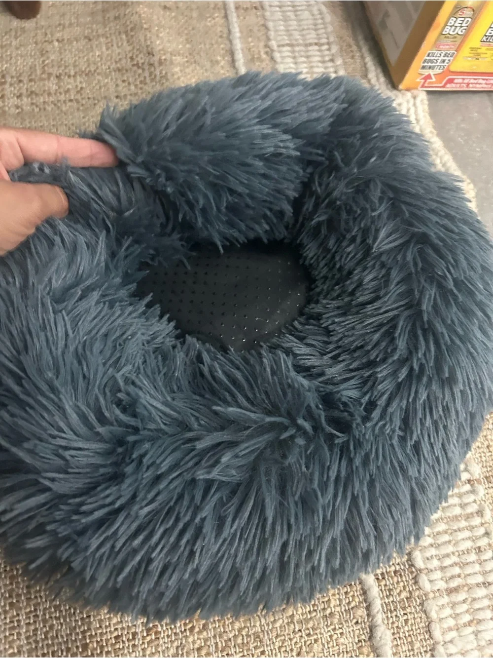 Round Plush Pet Bed / Donut Cushion 🐾🐶🐱